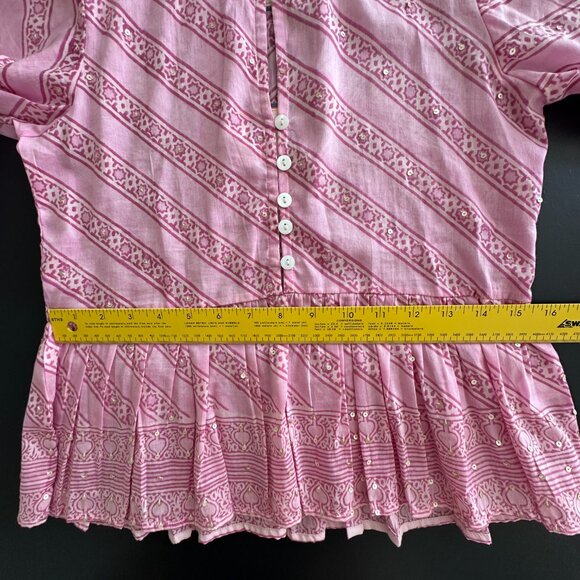 Bell by Alicia Bell Pink 'Callie' Long Sleeve Ruffle Top (XS) - Picture 9 of 12